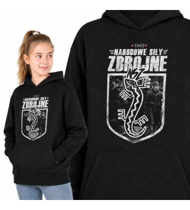BLUZA DZIECIĘCA Z KAPTUREM PATRIOTYCZNA  NSZ 1942